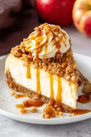 Apple Crisp Cheesecake