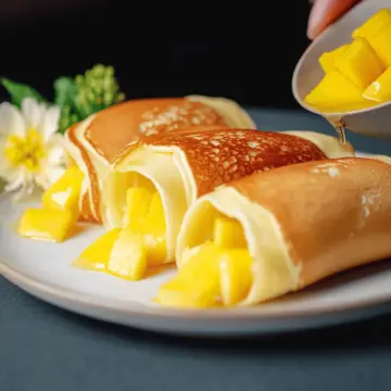 Mango pancakes