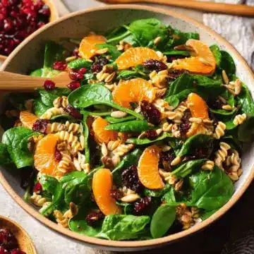 Mandarin Spinach Salad with Teriyaki Dressing