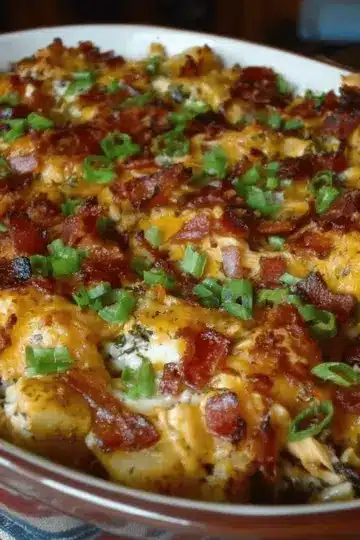 loaded chicken & potato casserole