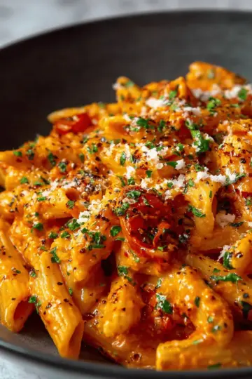 Easy and Creamy Tomato Garlic Pasta Recipe