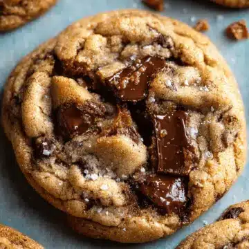 Browned Butter Toffee Chocolate Chip Cookies