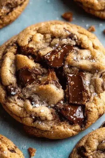 Browned Butter Toffee Chocolate Chip Cookies