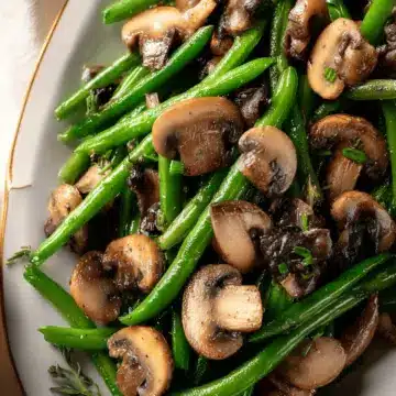 Green Beans with Mushrooms