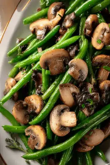Green Beans with Mushrooms