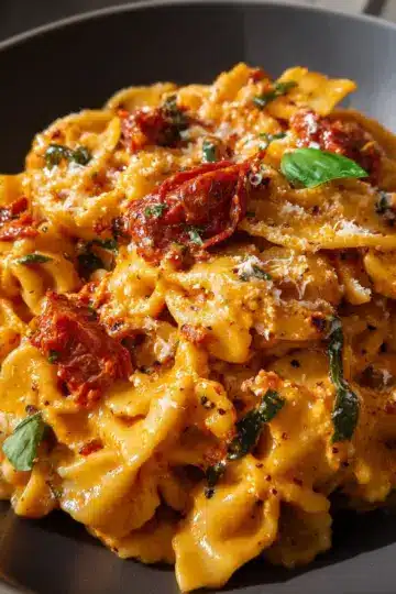 Creamy Sun Dried Tomato Pasta