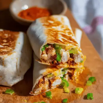 Cheesy Garlic Chicken Wraps Recipe (Easy, Crispy, and Flavor Packed)