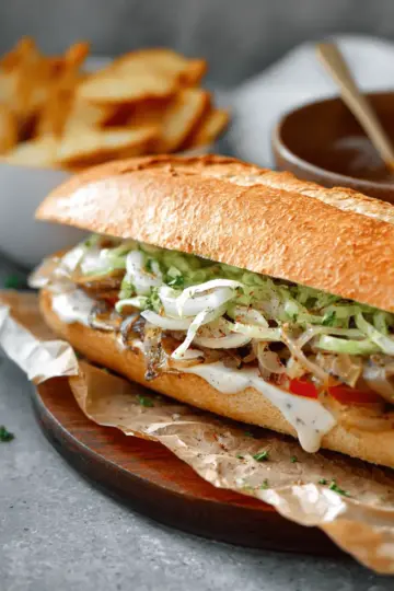 French Onion Veggie Subs