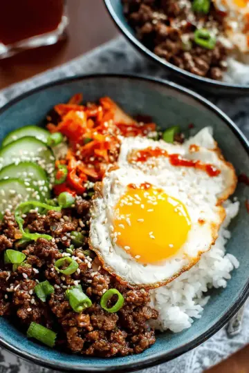 Korean Ground Beef Bowls