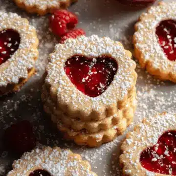 Raspberry Linzer Cookies