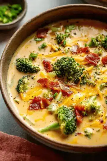 Healthy Broccoli Cheddar Soup