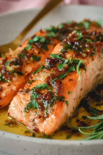 Honey garlic butter salmon