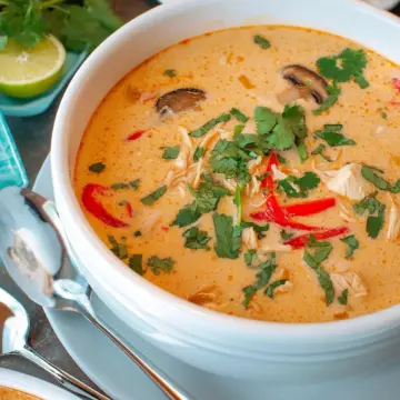 Crockpot Thai Coconut Chicken Soup