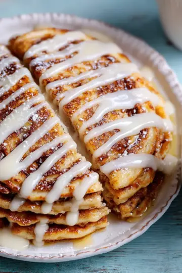 Cinnamon Roll Pancakes Recipe