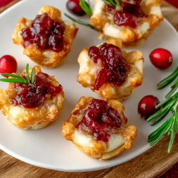 Cranberry Brie Cups