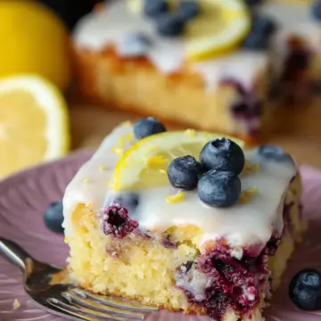 Lemon Blueberry Sheet Cake