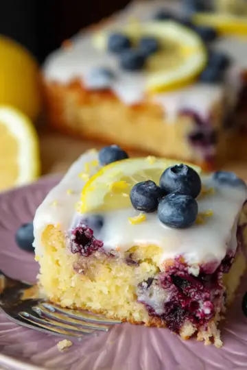 Lemon Blueberry Sheet Cake