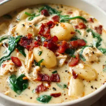 Chicken Bacon Gnocchi Soup