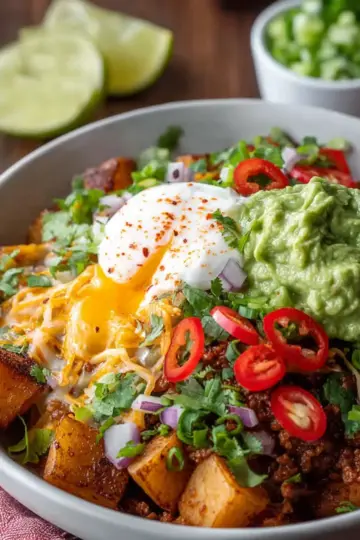 Loaded Taco Potato Bowl