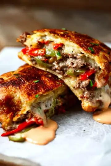Keto Philly Cheesesteak Pockets Recipe [+VIDEO]