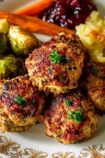 Turkey & Stuffing Meatballs