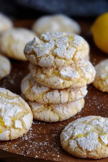 Lemon Crinkle Cookies!