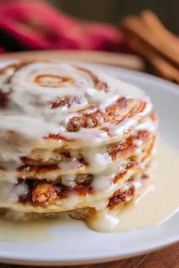 Cinnamon Roll Pancakes