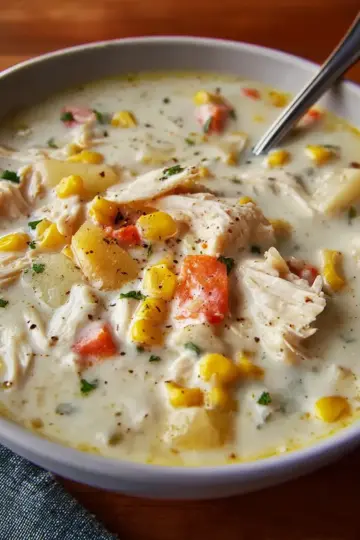Easy Chicken and Corn Chowder