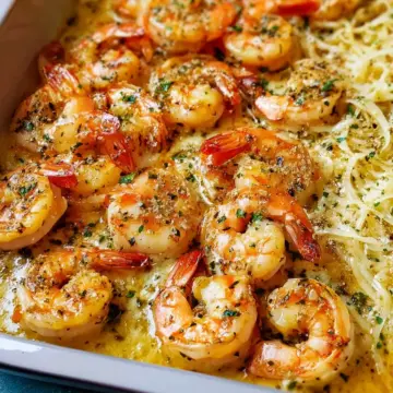 Shrimp Scampi Bake
