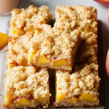 Peach Crumb Bars