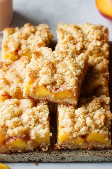 Peach Crumb Bars