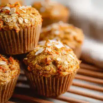 Healthy Oatmeal Carrot Muffins