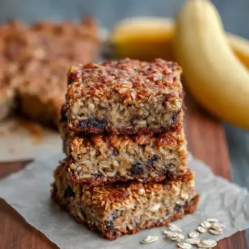 Easy Banana Oat Bars