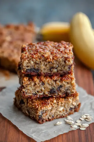 Easy Banana Oat Bars