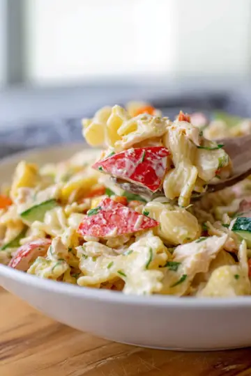 Imitation Crab Pasta Salad