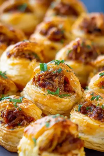 Pulled Pork Pastry Puffs – Football Friday