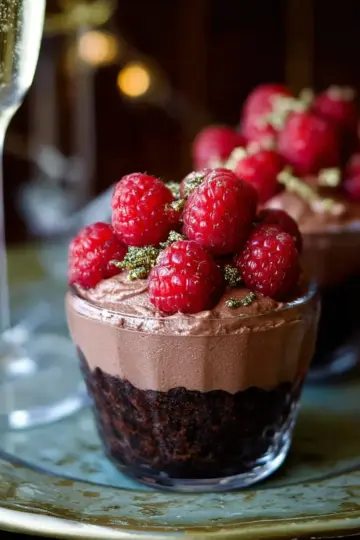 Raspberry Chocolate Mousse Cups- A Decadent Dessert