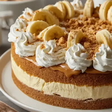 Banana Pudding Cookie Butter Cheesecake Cake Recipe
