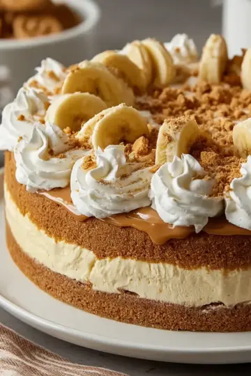 Banana Pudding Cookie Butter Cheesecake Cake Recipe
