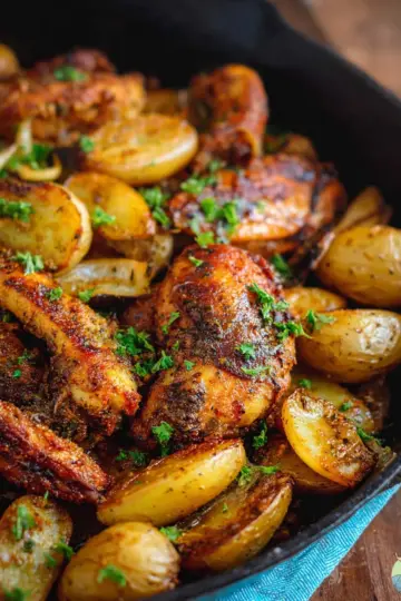 Garlic Butter Chicken and Potatoes