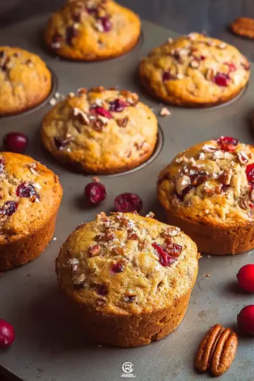 Cranberry, Orange, and Pecan Muffins