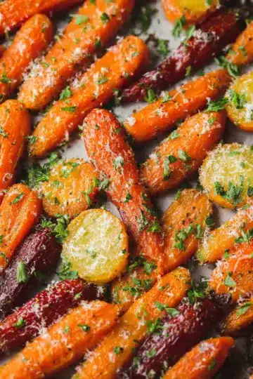 Parmesan Roasted Carrots