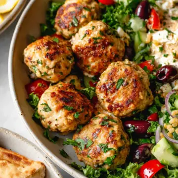 Mediterranean Chicken Meatballs
