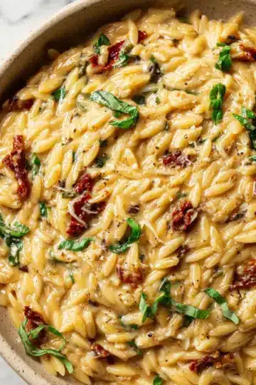 Creamy Tuscan Orzo