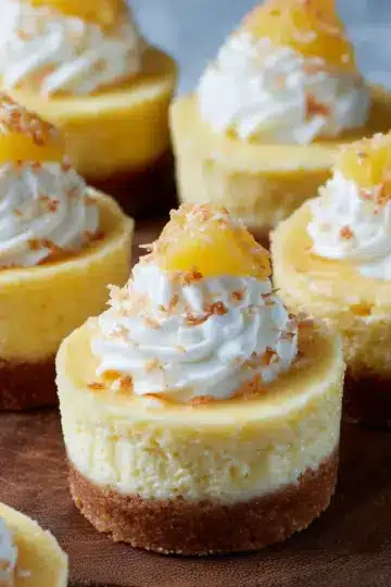 Mini Pineapple Condensed Coconut Milk Cheesecakes