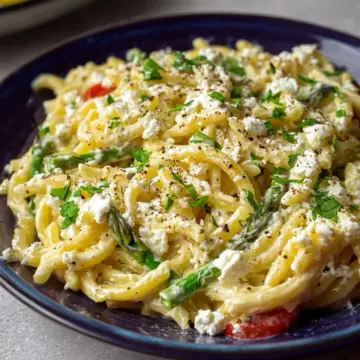 Creamy Lemon Feta Pasta Recipe