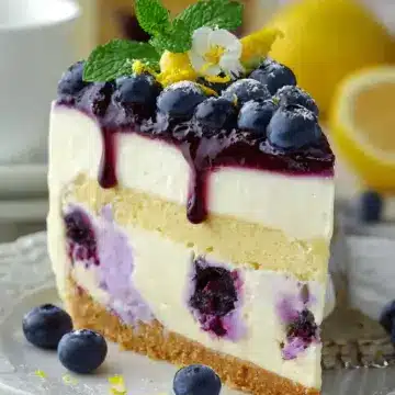 Lemon Blueberry Cheesecake Cake