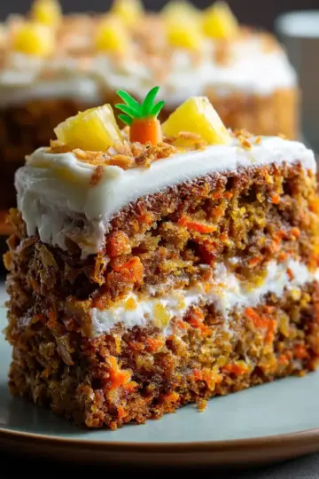 Hawaiian Carrot Pineapple Cake