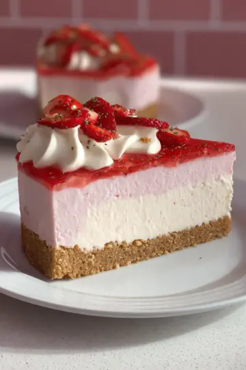 Strawberry and Cream Cheesecake