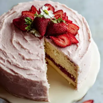 Homemade Strawberry Cake
